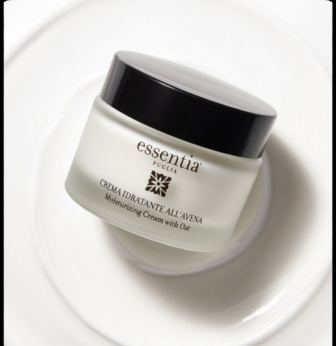 Crème hydratante visage à l'avoine